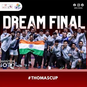 Historic! India enter maiden Thomas Cup final