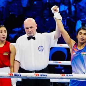 India's Nikhat Zareen is world boxing champion!