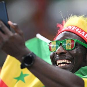 PICS: Dutch-Senegalese fans let colours run riot