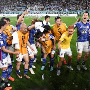 What happened in Japan's locker room post German upset