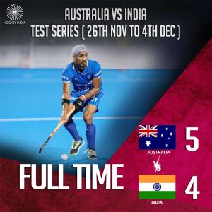 Akashdeep scores hat-trick but Aus edge India 4-5