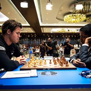 Praggnanandhaa loses to Carlsen in Chess World Cup final - Rediff.com