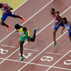 PIX: Watson claims 400m gold; Tentoglou wins long jump