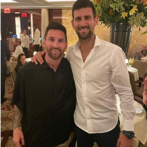 Meeting of legends: Djokovic's good wishes for Messi