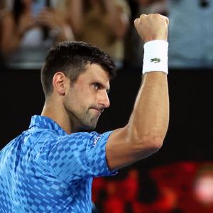 Aus Open PIX: Djokovic storms into quarters