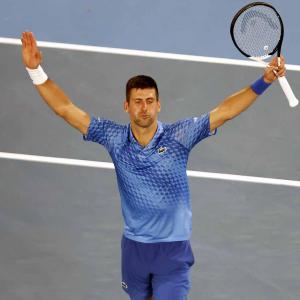 PIX: Djokovic pounds Paul to reach 10th Aus Open final