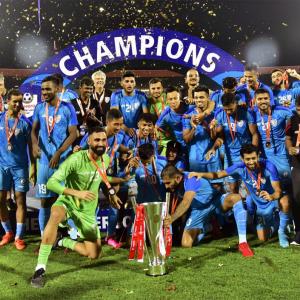 PIX: India crowned Intercontinental Cup champions!