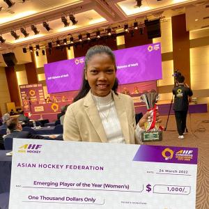 Salima Tete wins AHF Emerging Player of the Year
