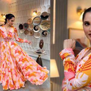 Elegant Sania Shows Off A Winning Number