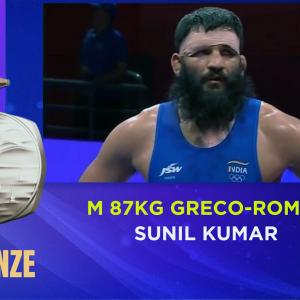 Asian Games: Wrestler Sunil bags Greco Roman bronze