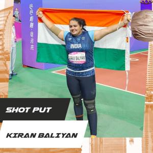 Baliyan second Indian woman to win shot put bronze!