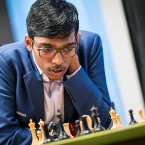 Praggnanandhaa holds World Champ; Gukesh draws