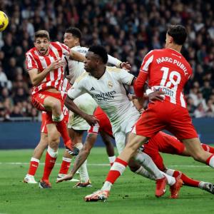 Real recover to beat Almeria; Bayern stunned