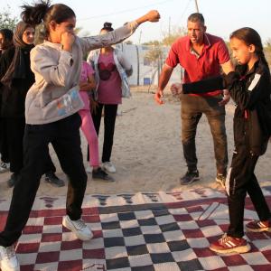 SEE: In war-torn Gaza, boxing coach emboldens girls