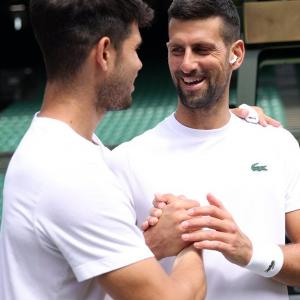 Alcaraz and Djokovic's Centre Court Reunion