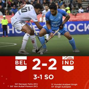 FIH Pro League: Indian men lose to Belgium in shootout