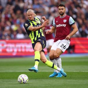 PICS: Haaland 'trick' earns Man City win at West Ham