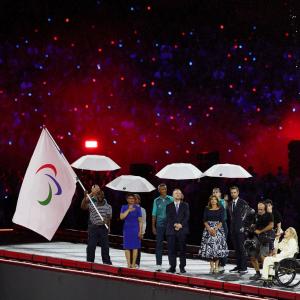 PICS: Paris Paralympics end with rainy electro party