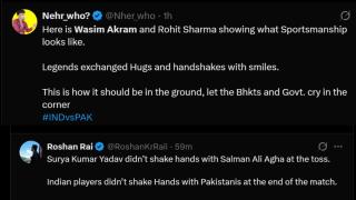 Wasim Akram-Rohit Sharma Hug Goes Viral Amid Ind-Pak T20 Tension