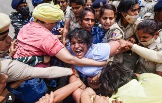 SEE: Wrestlers dragged and detained