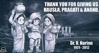 Amul Girl weeps for first time to pay homage to Kurien