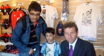 Spotted: Michael Atherton at Lord's