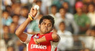 Sreesanth fined for showing dissent