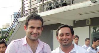 Spotted: Irfan Pathan in Singapore