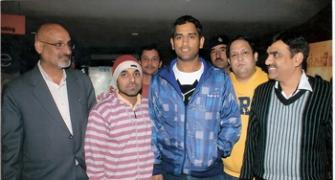 Spotted: M S Dhoni in Chandigarh