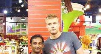 Spotted: Andrew Flintoff in Dubai