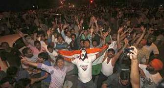 Euphoric scenes after India's World Cup triumph