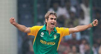 Images: De Villiers, Tahir star in SA win over WI