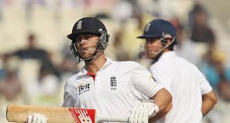 PIX: India face uphill task as England batsmen make merry
