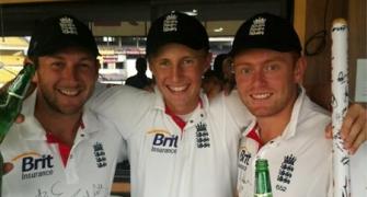 First Look: England celebrate Test series win in India