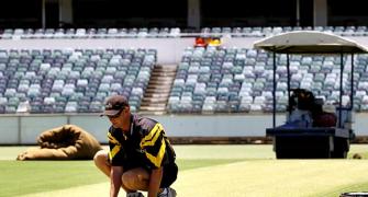 Team India back in the nets at 'green' WACA