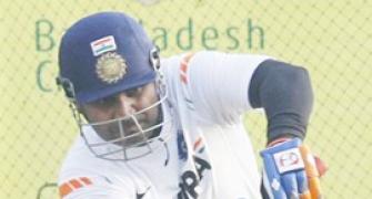 Rusty Sehwag rattled by net bowlers at Delhi training