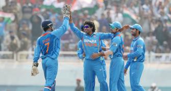 Ranchi ODI Images: Bowlers help India take 2-1 lead