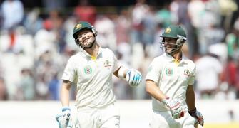 Photos: Aussies reeling as Kumar strikes early