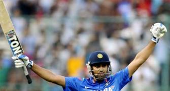 Rohit's double century helps India beat Australia and clinch ODI series