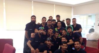 PHOTOS: Tendulkar meets victorious Jammu and Kashmir Ranji team