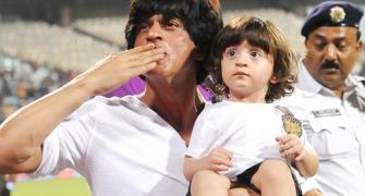 PHOTOS: Dhoni's daughter and SRK's son make their IPL debut!
