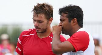 Paes-Wawrinka fight back from a set down to advance at Cincinnati