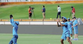 PHOTOS: Team India opts for innovative fielding techniques
