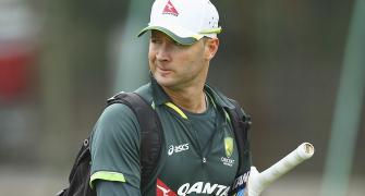 I got rid of my old helmet, once I saw Rogers hit: Clarke