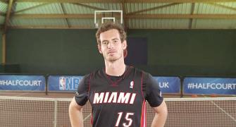 Fun and games: Murray fails at NBA half-court challenge, Bale trumps