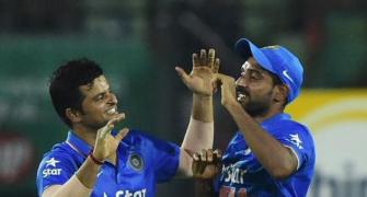 Raina's all-round show helps India thrash Bangladesh