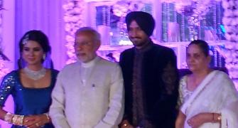 SPOTTED! PM Modi, Team India at Harbhajan's wedding reception