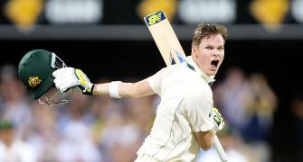 PHOTOS: Smith lights up day-night Test at the Gabba