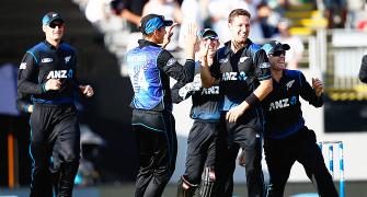 PHOTOS: Kiwis thrash Australia by 159 runs after Henry, Guptill show