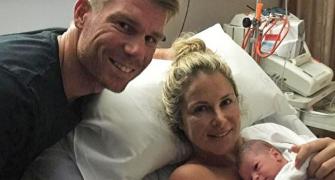 David Warner blessed with a baby girl